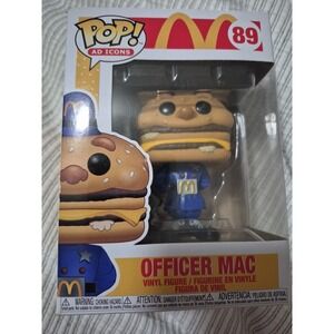 Funko Pop Mayor Officer Mac 89 McDonalds Ad Icons Vinyl Figure